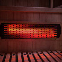 Infrared Sauna Cabin Built for Home Wellness, FSC Certified Wood, Multi-Zone Heating, Digital Controls