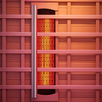 Infrared Sauna Cabin Built for Home Wellness, FSC Certified Wood, Multi-Zone Heating, Digital Controls