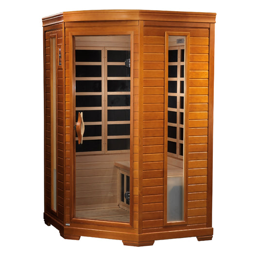 Dynamic Heming 2-Person Corner Infrared Sauna – Low EMF With FAR Infrared