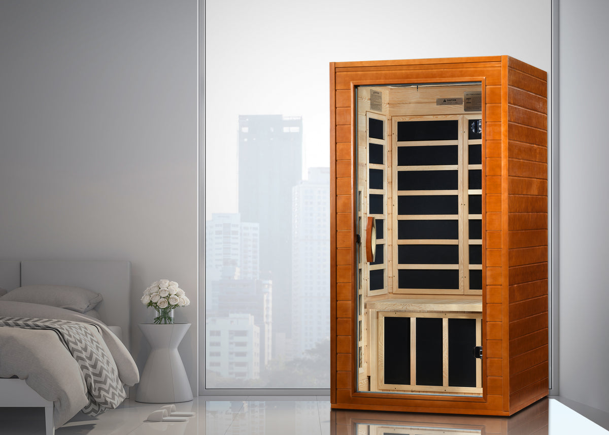 Dynamic Avila 1-2 Person Low EMF FAR Infrared Sauna | Canadian Hemlock