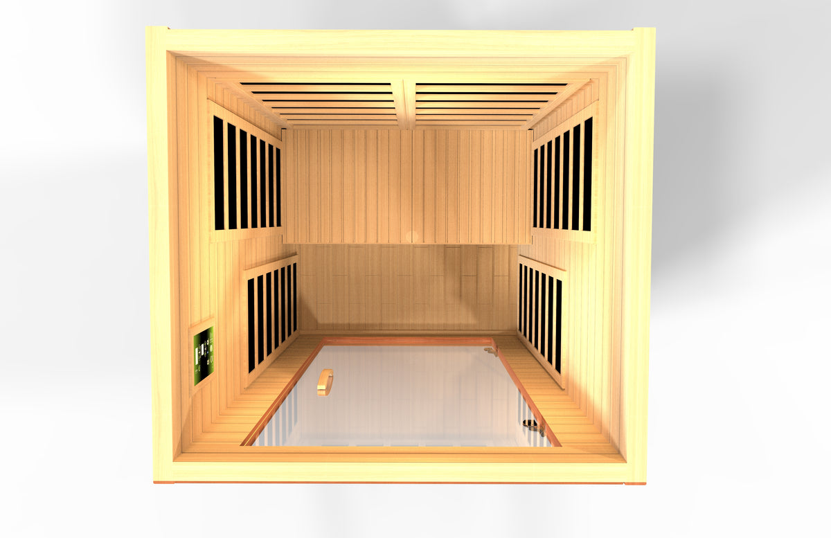 Dynamic Avila 1-2 Person Low EMF FAR Infrared Sauna | Canadian Hemlock