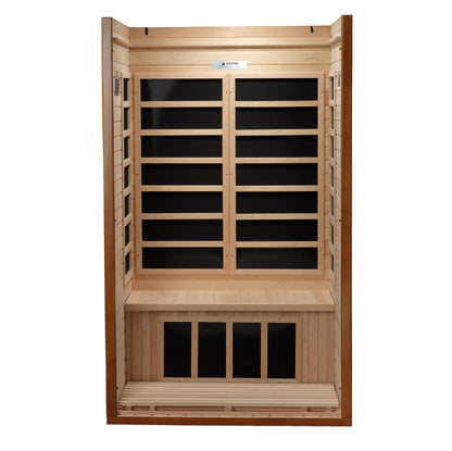 Dynamic Barcelona 1-2 Person Low EMF FAR Infrared Sauna | Canadian Hemlock