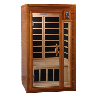 Dynamic Barcelona 1-2 Person Low EMF FAR Infrared Sauna | Canadian Hemlock