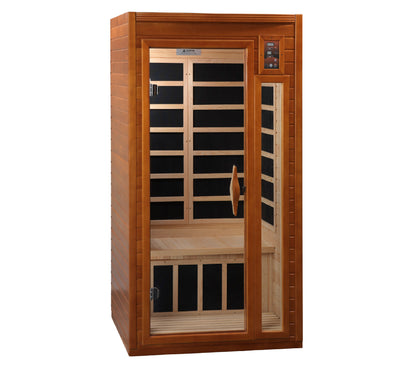 Dynamic Barcelona 1-2 Person Low EMF FAR Infrared Sauna | Canadian Hemlock
