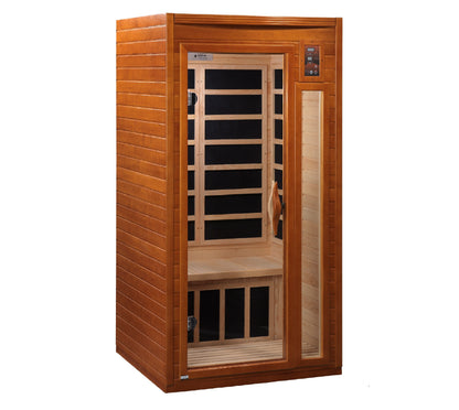 Dynamic Barcelona 1-2 Person Low EMF FAR Infrared Sauna | Canadian Hemlock