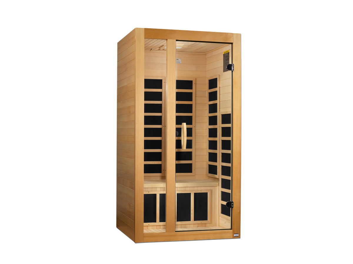 Dynamic Gracia 1-2 Person Low EMF FAR Infrared Sauna | Canadian Hemlock