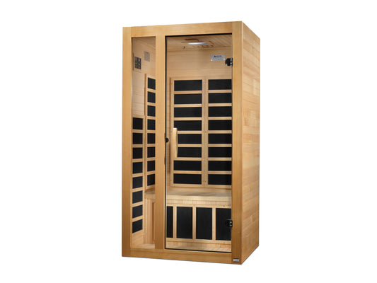 Dynamic Gracia 1-2 Person Low EMF FAR Infrared Sauna | Canadian Hemlock