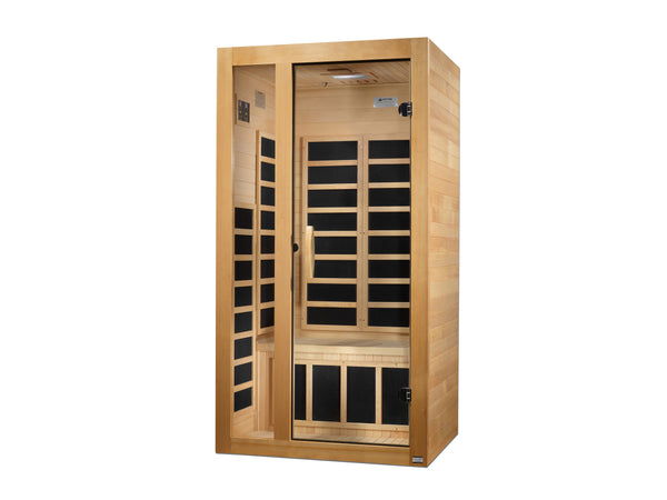 Dynamic Gracia 1-2 Person Low EMF FAR Infrared Sauna | Canadian Hemlock