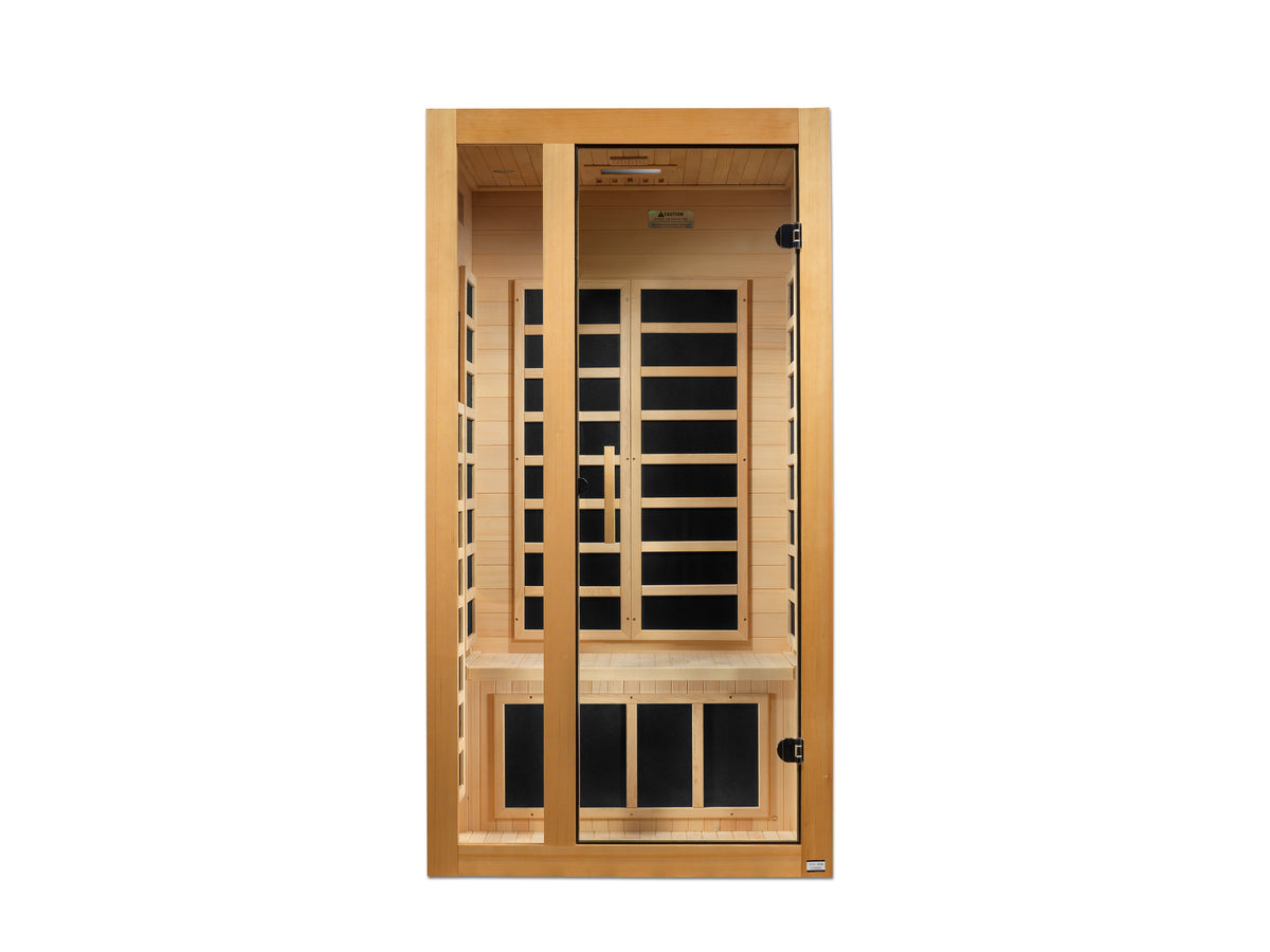 Dynamic Gracia 1-2 Person Low EMF FAR Infrared Sauna | Canadian Hemlock