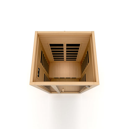 Dynamic Gracia 1-2 Person Low EMF FAR Infrared Sauna | Canadian Hemlock