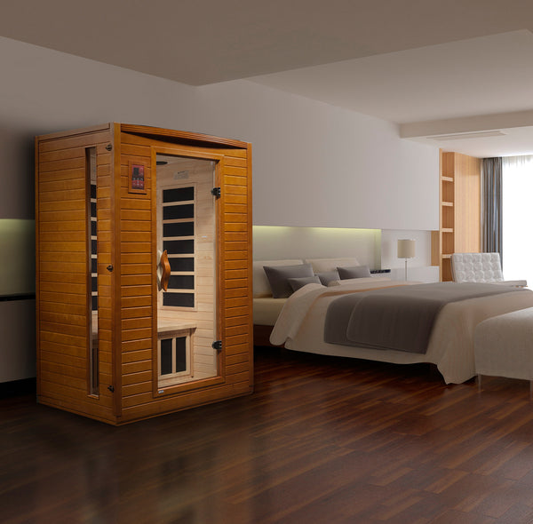 Dynamic Versailles 2 Person Low EMF FAR Infrared Sauna | Canadian Hemlock