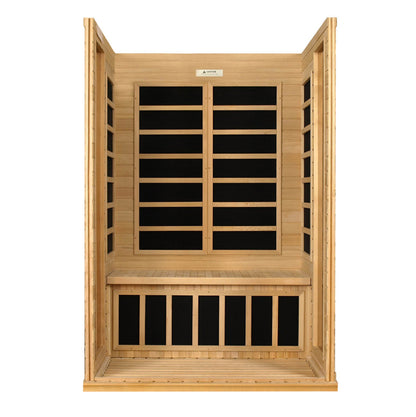 Dynamic Versailles 2 Person Low EMF FAR Infrared Sauna | Canadian Hemlock