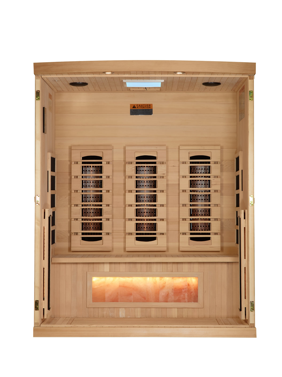 Golden Designs 3-Person Full Spectrum Near Zero EMF Infrared Sauna