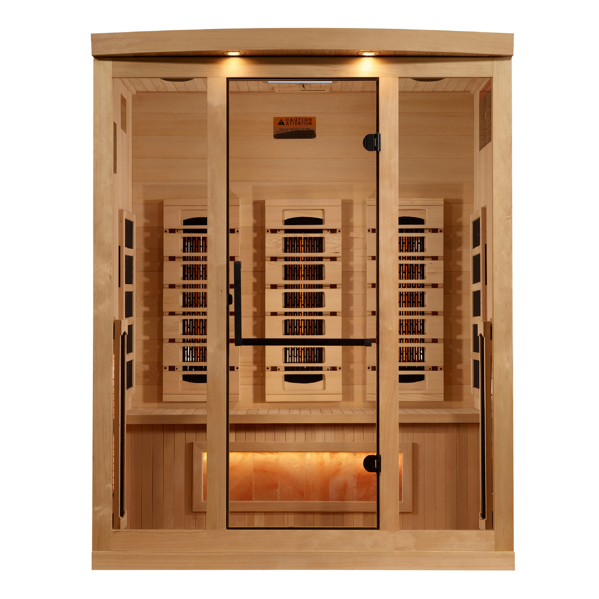 Golden Designs 3-Person Full Spectrum Near Zero EMF Infrared Sauna