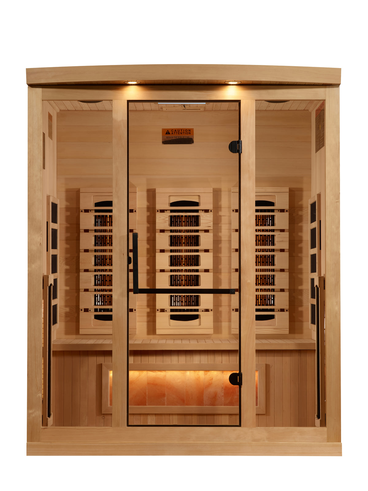 Golden Designs 3-Person Full Spectrum Near Zero EMF Infrared Sauna