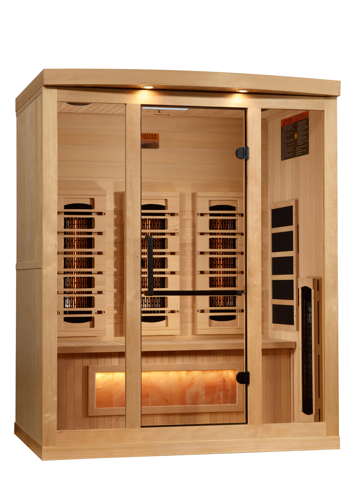 Golden Designs 3-Person Full Spectrum Near Zero EMF Infrared Sauna