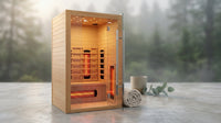 Heliox LuminaWood Infrared Sauna Cabin — Lifestyle