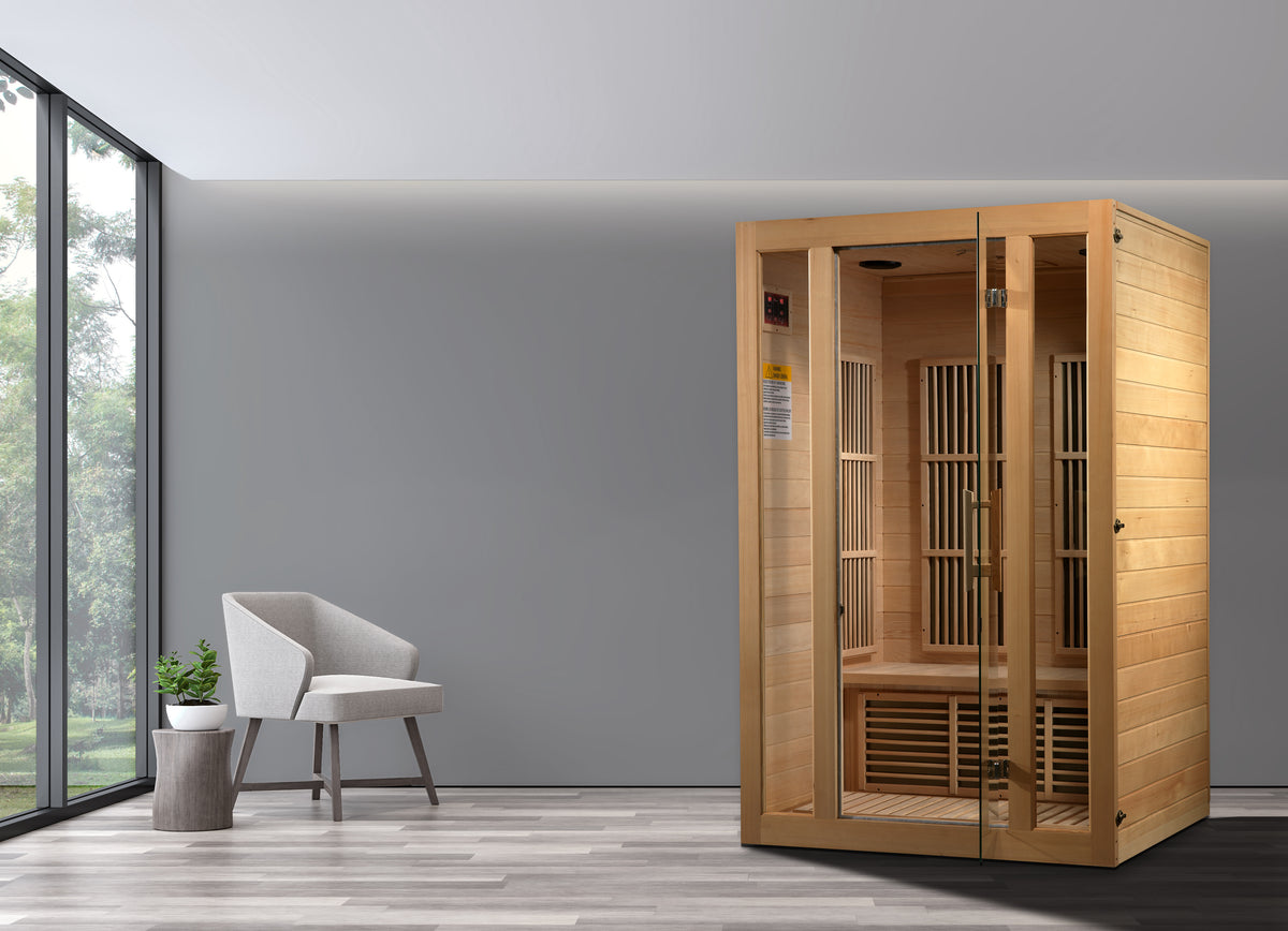 Maxxus Seattle 2-Person Low EMF FAR Infrared Sauna (Canadian Hemlock)