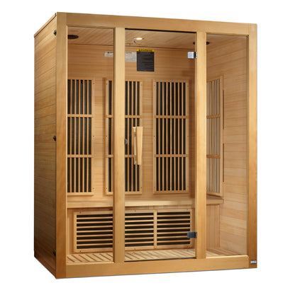 Maxxus Bellevue 3-Person Low EMF FAR Infrared Sauna (Canadian Hemlock)