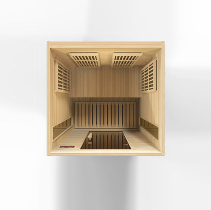 Maxxus 2-Person Low EMF FAR Infrared Sauna | Canadian Hemlock
