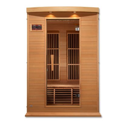 Maxxus 2-Person Low EMF FAR Infrared Sauna | Canadian Hemlock