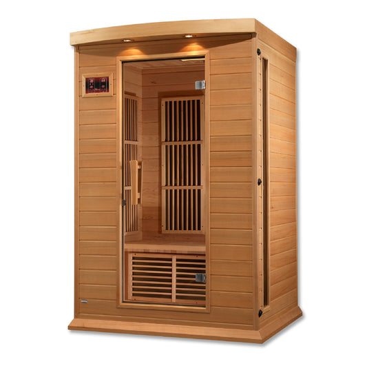 Maxxus 2-Person Low EMF FAR Infrared Sauna | Canadian Hemlock