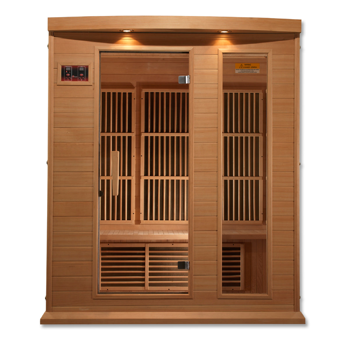 Maxxus 3-Person Low EMF (Between 5-10 MG) FAR Infrared Sauna (Canadian Hemlock)