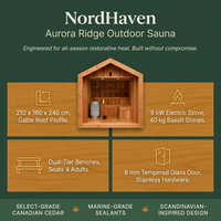 NordHaven Aurora Ridge Outdoor Sauna — Results & Stats