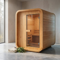 NordicHaven Arc 2-Person Dry Heat Sauna — Studio Shot