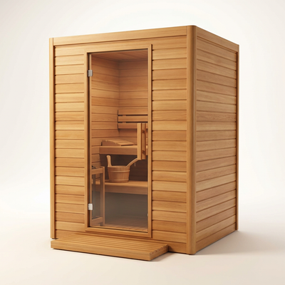Dry Heat Sauna Built for Premium Home Wellness, 2-Person Capacity, A-Grade Canadian Cedar, Finnish Electric Stove