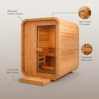 NordicHaven Arc 2-Person Dry Heat Sauna — infographic