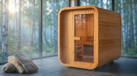 NordicHaven Arc 2-Person Dry Heat Sauna — Lifestyle