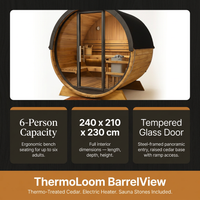 ThermoLoom BarrelView Outdoor Sauna — Results & Stats