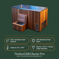 TimberChill Glacier Pro Cedar Cold Plunge — Results & Stats