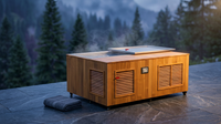TimberChill Glacier Pro Cedar Cold Plunge — Lifestyle