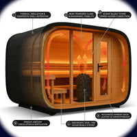 VelaTherm Orbit Pod Outdoor Sauna — How It Works