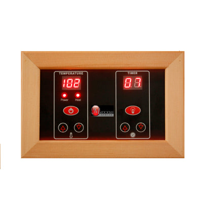 Maxxus 3-Person Corner Low EMF FAR Infrared Sauna (Canadian Hemlock)