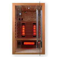 Infrared Sauna Cabin Built for Home Wellness, FSC Certified Wood, Multi-Zone Heating, Digital Controls