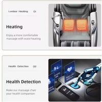 Massage Chair Designed for Premium Relaxation, AI-Powered Technology, Leather Upholstery, Touchscreen Control