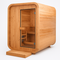 Dry Heat Sauna Built for Premium Home Wellness, 2-Person Capacity, A-Grade Canadian Cedar, Finnish Electric Stove