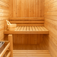 Dry Heat Sauna Built for Premium Home Wellness, 2-Person Capacity, A-Grade Canadian Cedar, Finnish Electric Stove